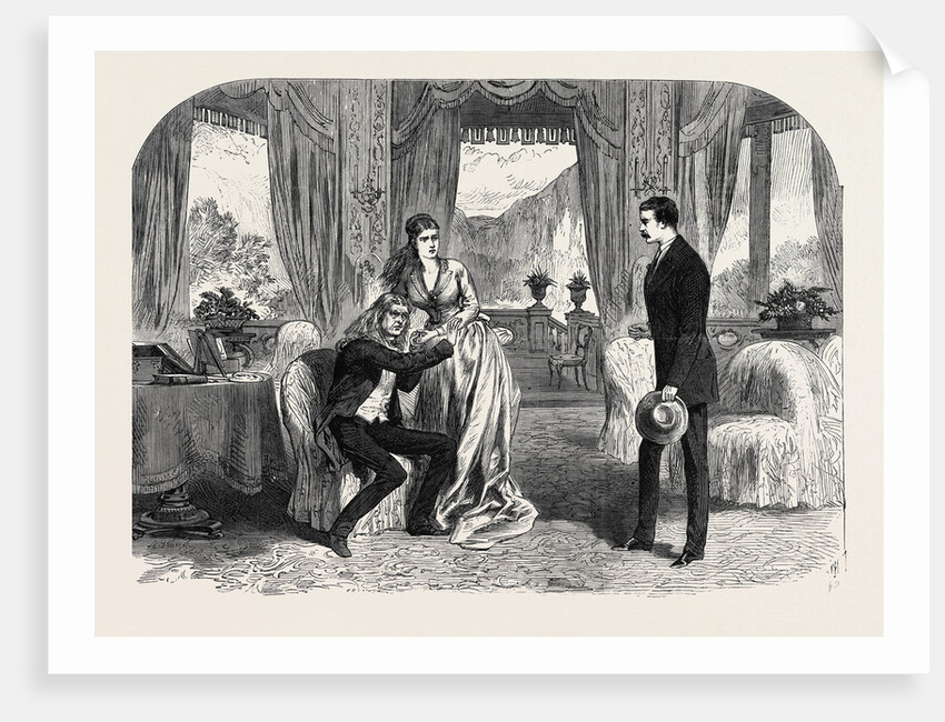 Scene from a Hero of Romance at the Haymarket Theatre 1868 by Anonymous