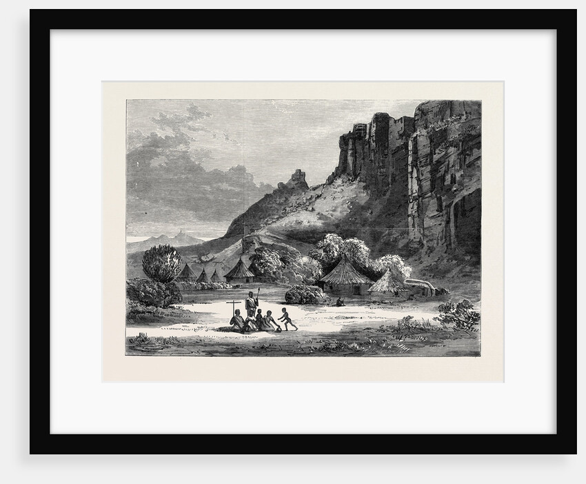 The Abyssinian Expedition: Village Under the Antalo Amba 1868 by Anonymous