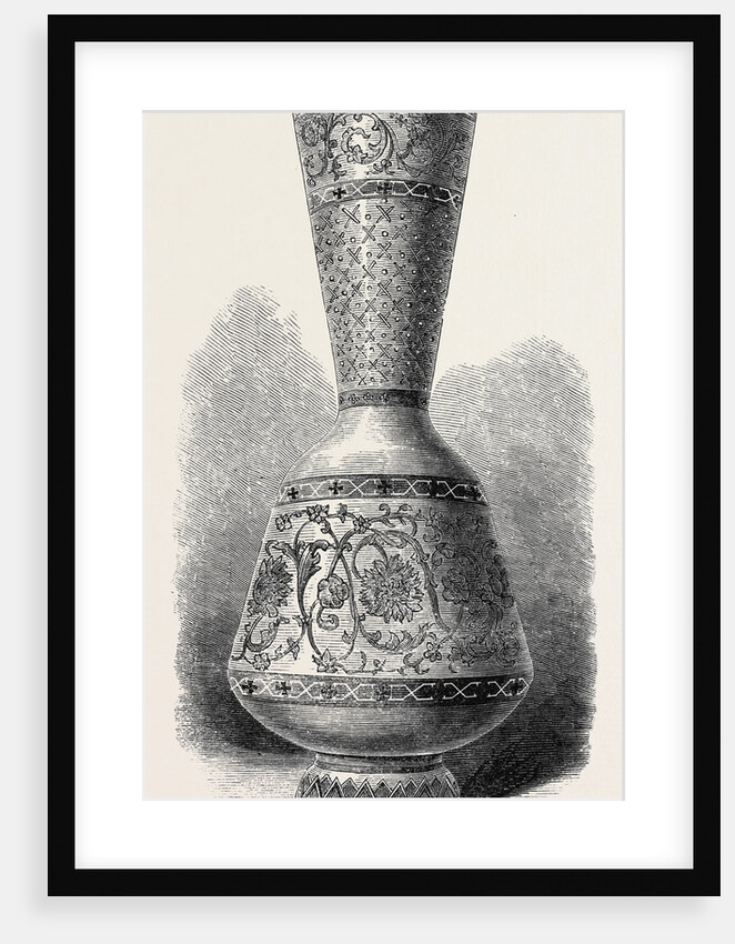 Opaque Enamelled Glass Vase (Russian) 1868 by Anonymous