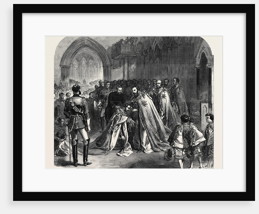 The Grand Master Investing the Prince of Wales with the Order of St. Patrick in St. Patrick's Cathedral Dublin 1868 by Anonymous