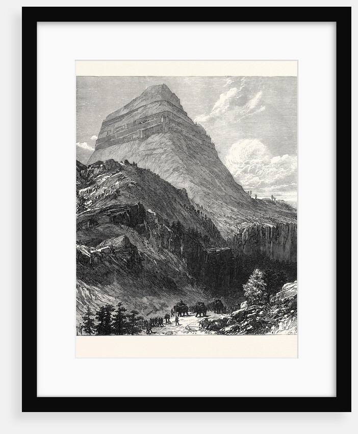 The British Expedition to Abyssinia: The Amba Aladjieh Near Lake Ashangi 1868 by Anonymous
