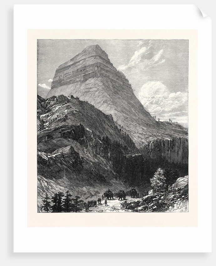 The British Expedition to Abyssinia: The Amba Aladjieh Near Lake Ashangi 1868 by Anonymous