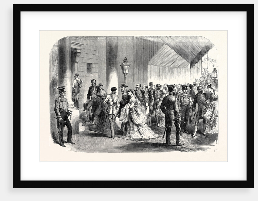 The Queen's Drawingroom: The Ambassadors' Entrance Buckingham Palace 1868 by Anonymous
