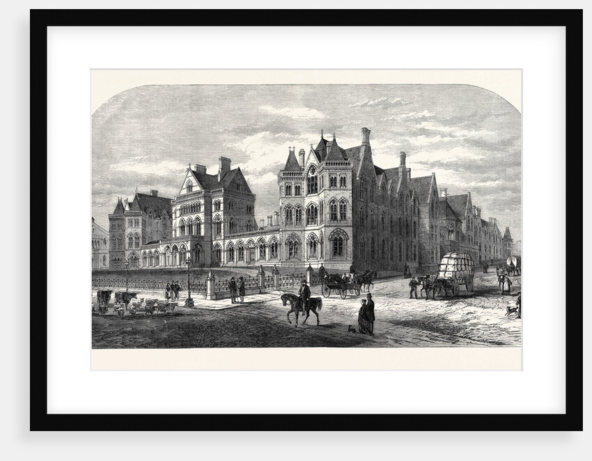The New Infirmary at Leeds Now Occupied by the National Art Exhibition Opened by the Prince of Wales on Tuesday 1868 by Anonymous