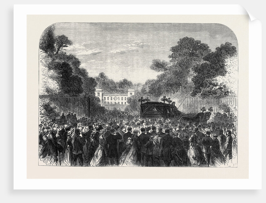 Funeral of the Late Lord Brougham at Cannes 1868 by Anonymous