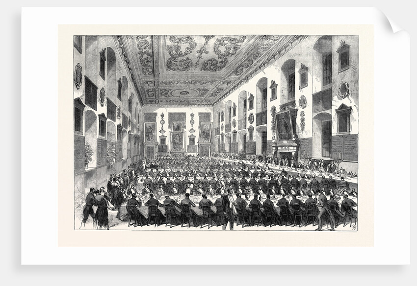 The Prince of Wales Dining at St. Bartholomew's Hospital 1868 by Anonymous