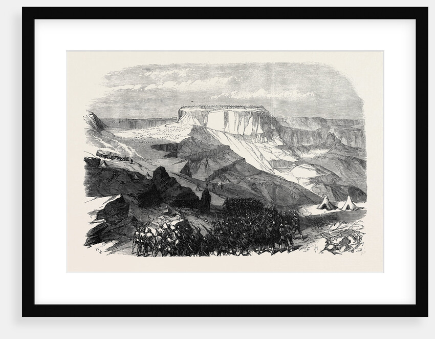 The War in Abyssinia: The 33rd Foot Advancing Upon Magdala from below Islamgee 1868 by Anonymous