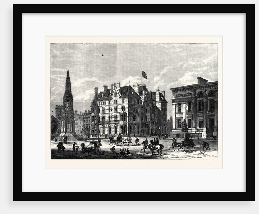 The Martyrs' Memorial Taylor Institution and Randolph Hotel Oxford 1868 by Anonymous