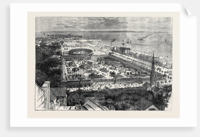 Bird's Eye View of the International Maritime Exhibition at Havre 1868 by Anonymous