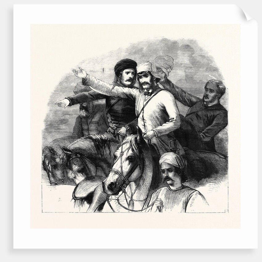 Group from Barker's Grand Historical Picture the Relief of Lucknow by Anonymous