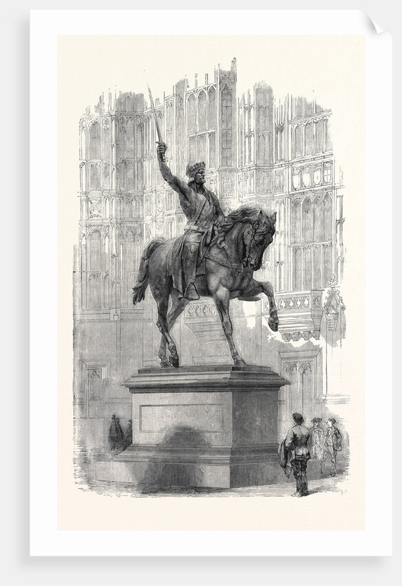 Colossal Statue of Richard Coeur De Lion, in the Old Palace Yard Westminster by Anonymous