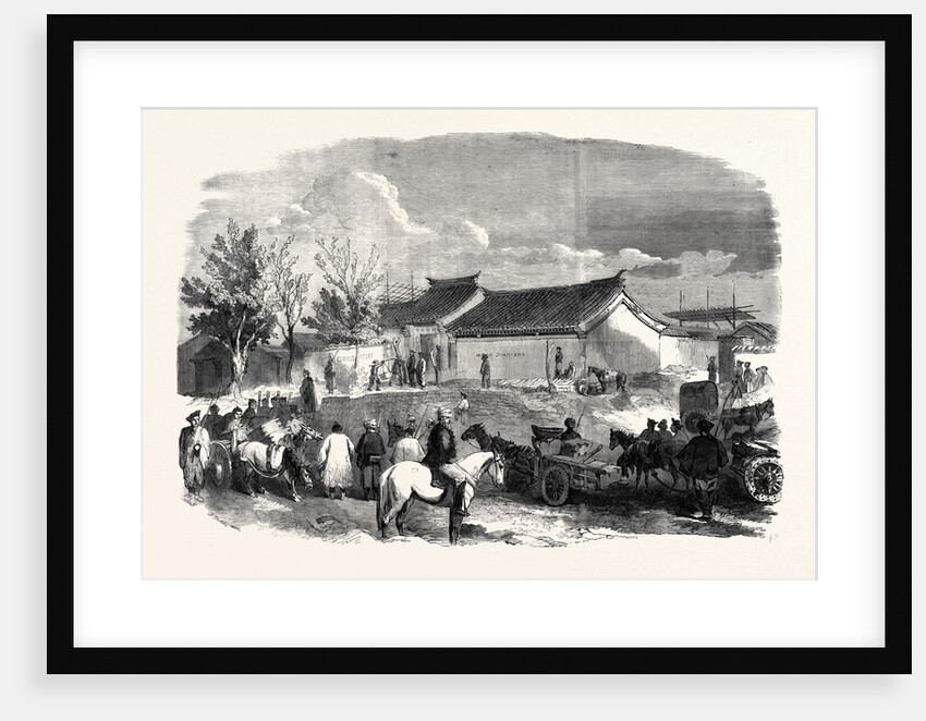 The Chinese Bringing to the British Headquarters the 300000 Taels As Compensation to the Released British Prisoners and to the Families of Those Who Were Murdered by Anonymous