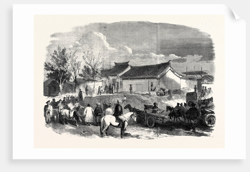 The Chinese Bringing to the British Headquarters the 300000 Taels As Compensation to the Released British Prisoners and to the Families of Those Who Were Murdered by Anonymous