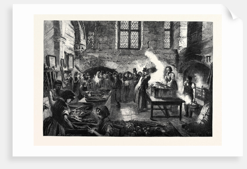 The Distress in Coventry Distribution of Soup for Distressed Weavers in the Kitchen of St. Mary's Hall by Anonymous