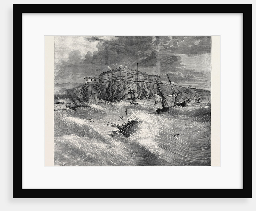 The Recent Gale Scene at Whitby: Upsetting of the Life Boat and Loss of Twelve Lives February 1861 by Anonymous
