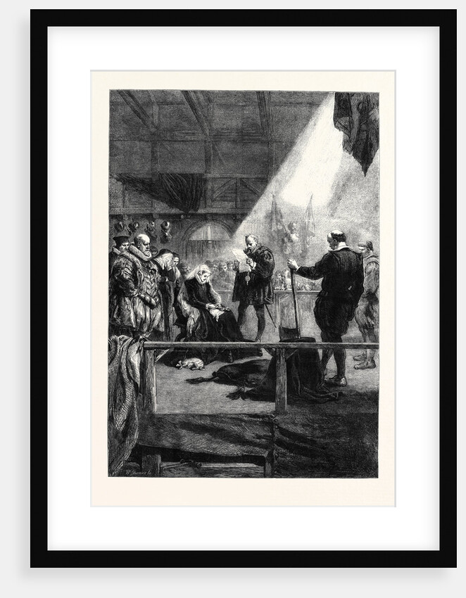 Execution of Mary Queen of Scots from a Drawing by J. Gilbert by Anonymous
