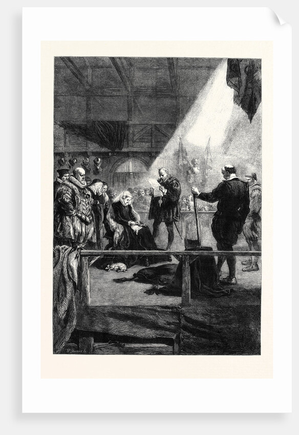 Execution of Mary Queen of Scots from a Drawing by J. Gilbert by Anonymous