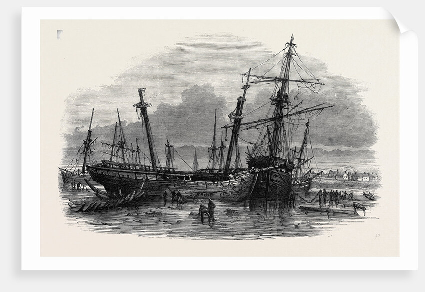 The Recent Gale Wrecks at Hartlepool February 1861 by Anonymous