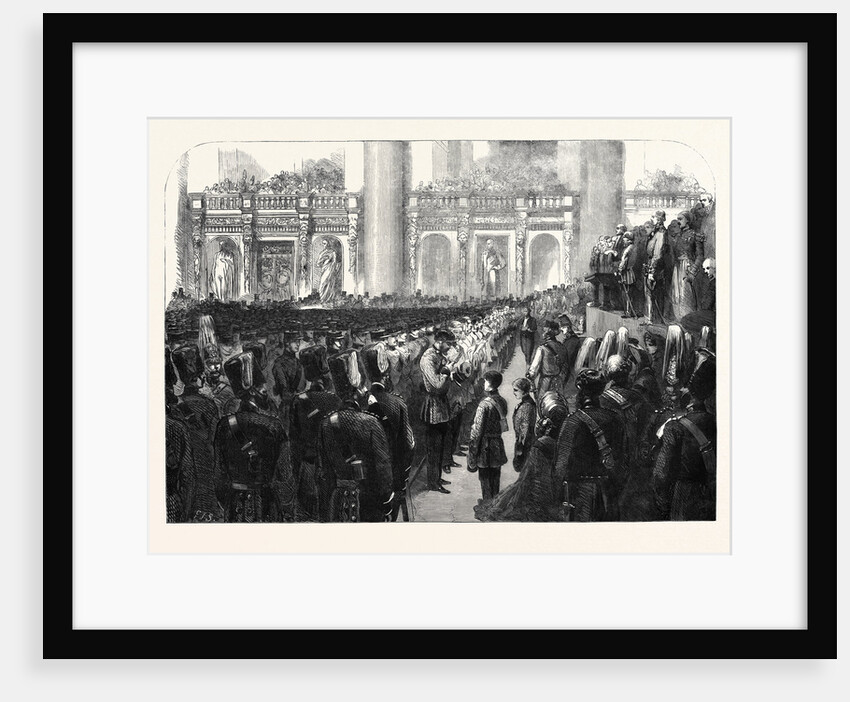 The Liverpool Press Guard (80th Lancashire Rifle Volunteers) Taking the Oaths in St. George's Hall by Anonymous