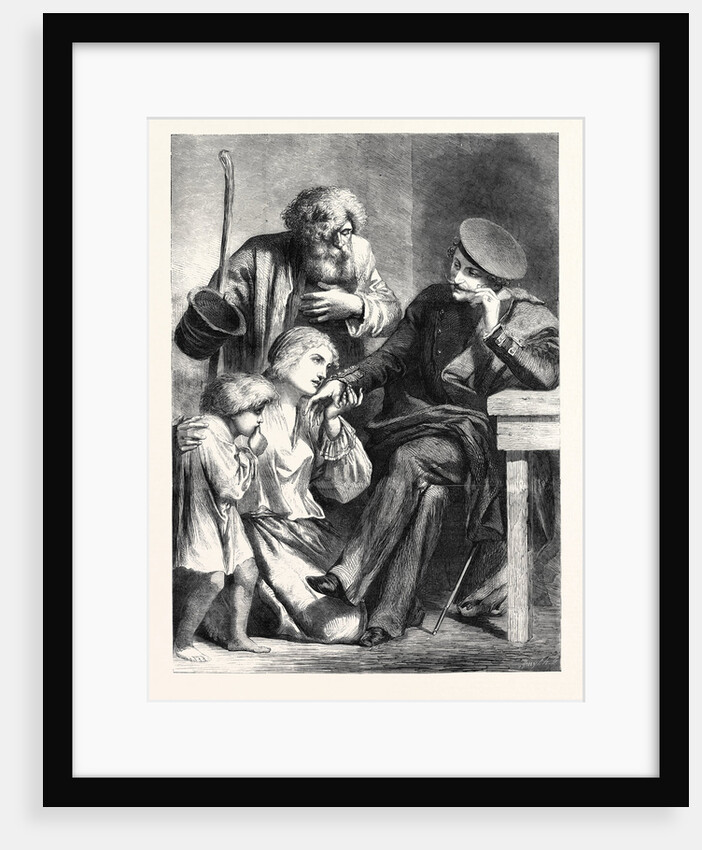 Russian Noble and Serfs from a Drawing by Yvon by Anonymous