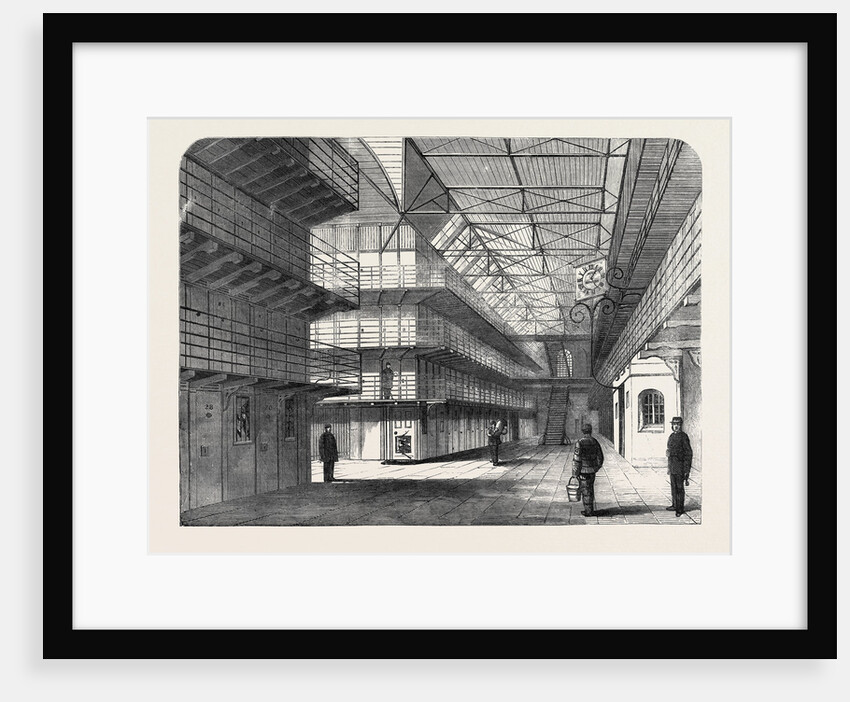 The Outbreak Among the Convicts at Chatham: Interior of St. Mary's Convict Prison 1861 by Anonymous