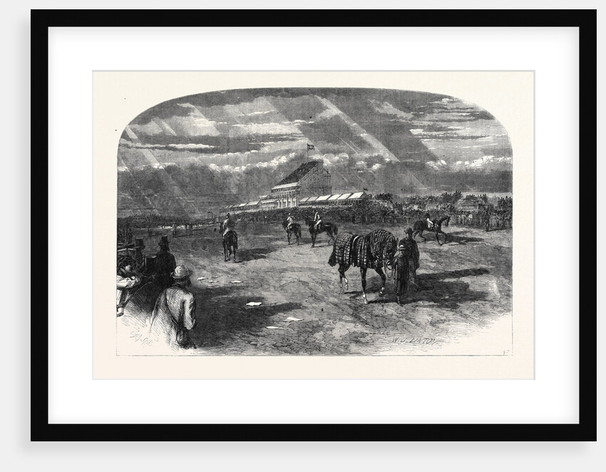 The Derby Day: View of the Course from Near the Corner Looking Towards the Paddock by Anonymous
