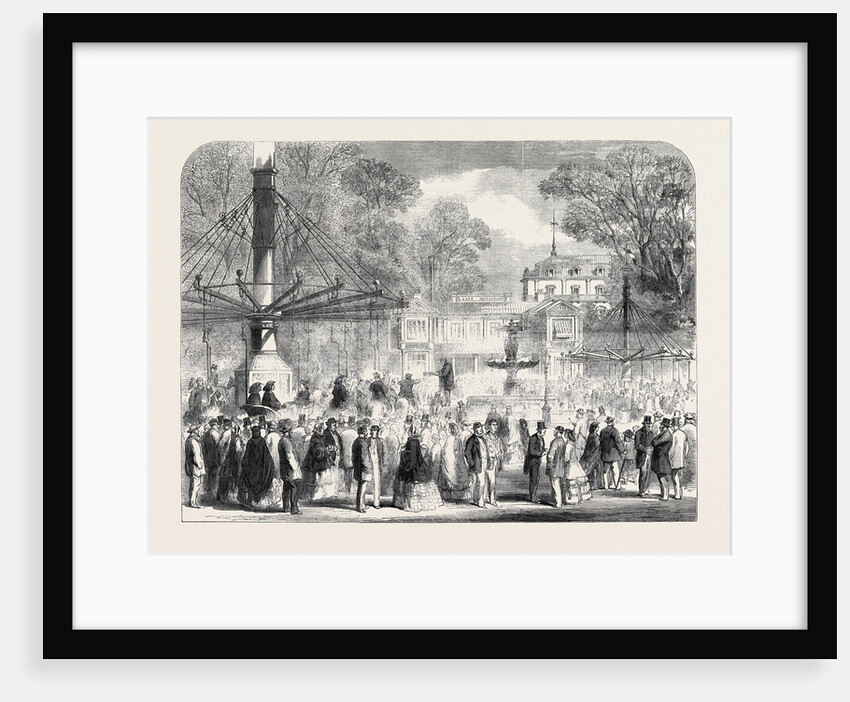 British Excursionists in the Champs Elysees: The Wooden Horses by Anonymous