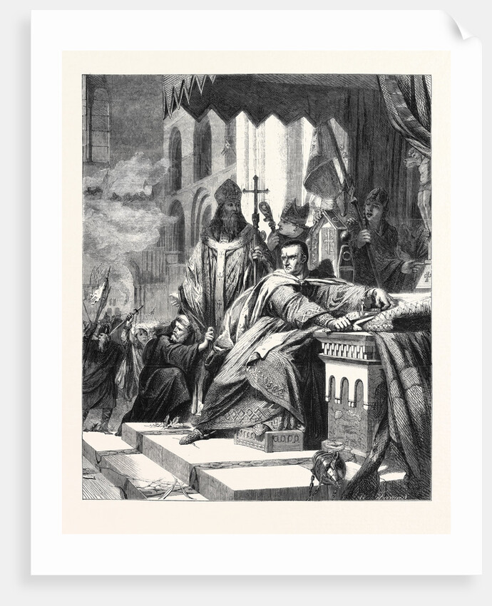 The Coronation of William the Conqueror', Now Exhibiting at the Society of Arts 1861 by Anonymous