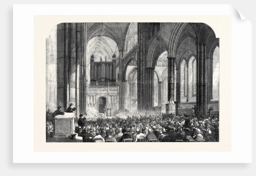 Diocesan Meeting of Parish Choirs at Salisbury Cathedral 1861 by Anonymous