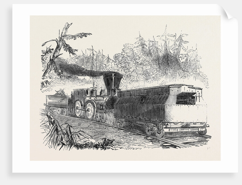 Iron Car Battery on the Philadelphia Railway 1861 by Anonymous