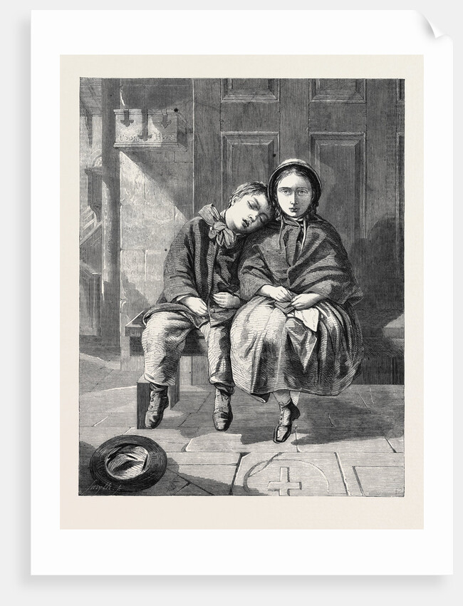 The Sermon, in the Exhibition of the Society of British Artists 1861 by Anonymous
