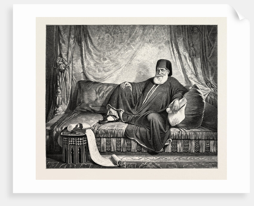 Mohammed Ali, Egypt Engraving 1879 by Anonymous