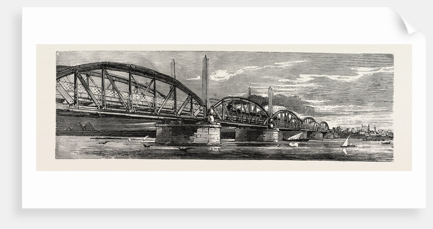 Egypt, Bridge, Engraving 1879 by Anonymous