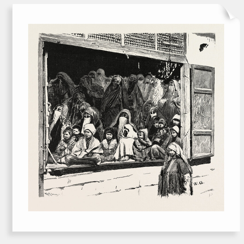 A Family and Their Guests Waiting For The Mah'mal by Anonymous