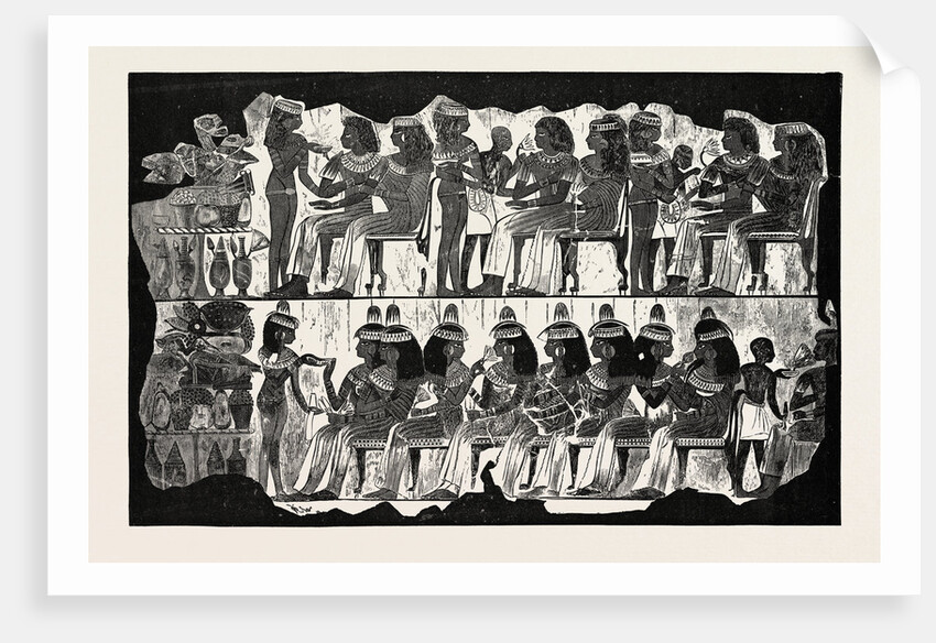 Old Egyptian Representation of a Party by Anonymous