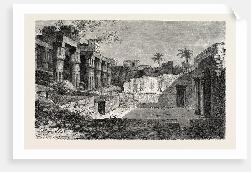 The Christian Place of Worship in the Temple of Luksor by Anonymous