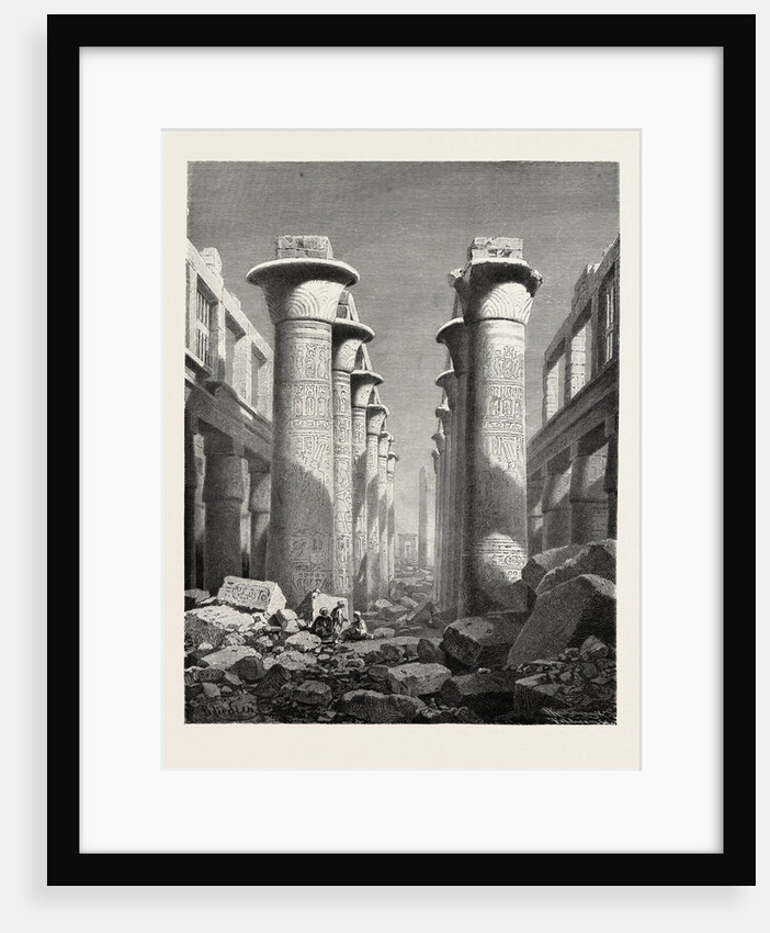 The Great Hall of Pillars at Karnak by Anonymous