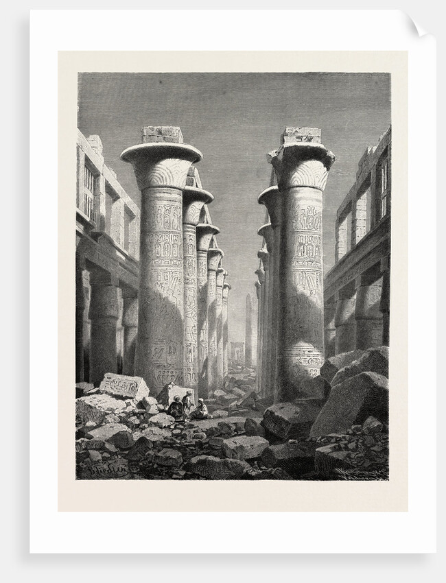 The Great Hall of Pillars at Karnak by Anonymous