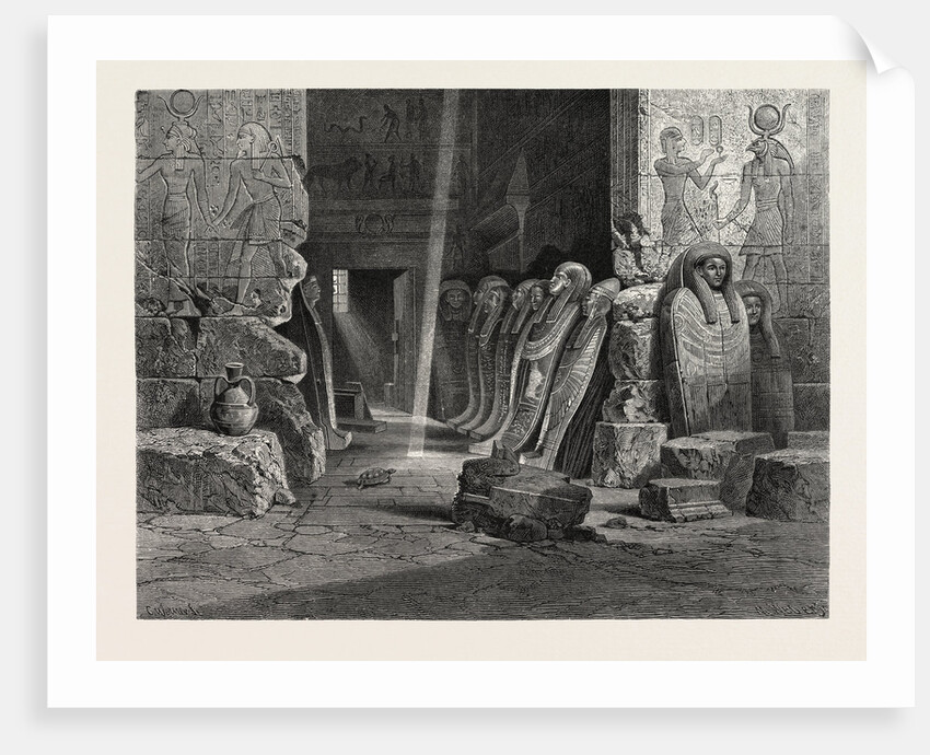 Interior of the Ape-t Temple at Karnak by Anonymous