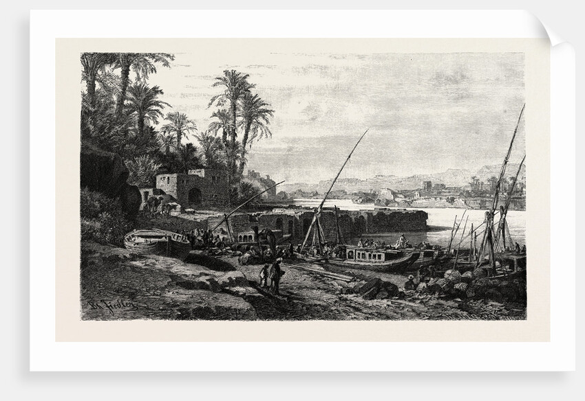 Port of Assouan by Anonymous