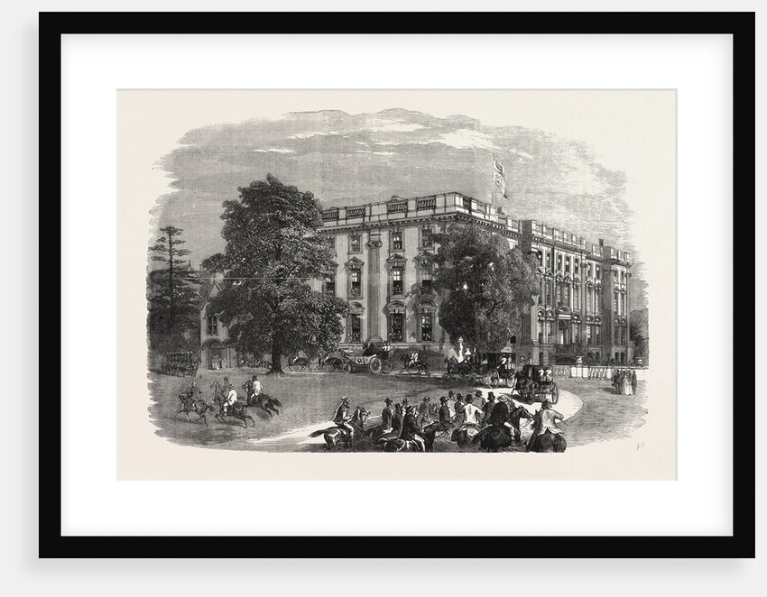 Queen Victoria's Visit to Birmingham, UK: Arrival of Her Majesty at Stoneleigh Abbey, 1858 by Anonymous