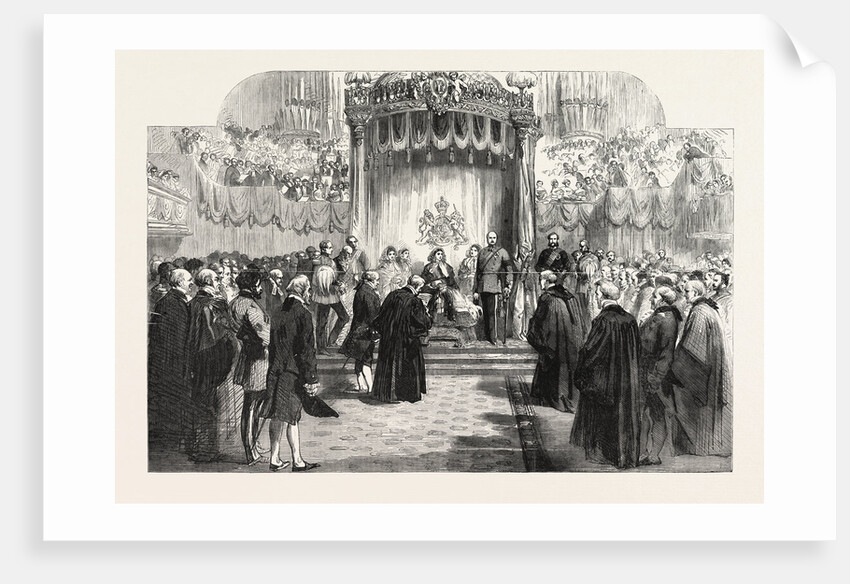 Queen Victoria's Visit to Birmingham, UK: Reading of the Birmingham Corporation' Address to Her Majesty in the Town Hall, 1858 by Anonymous
