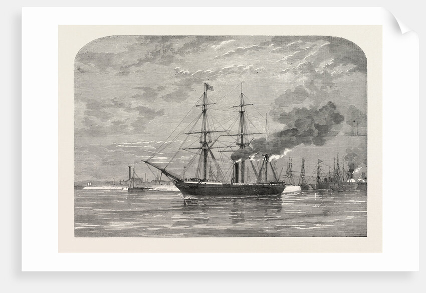 The Cherbourg Fetes: The Pera, Members of the House of Commons, Leaving Southampton, UK, 1858 by Anonymous