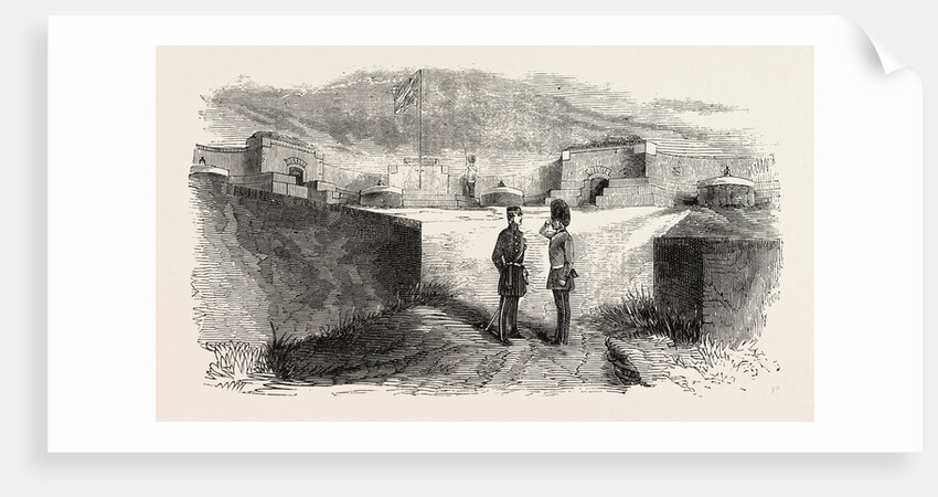 Interior of Seaford Fort, East Sussex, UK, 1858 by Anonymous