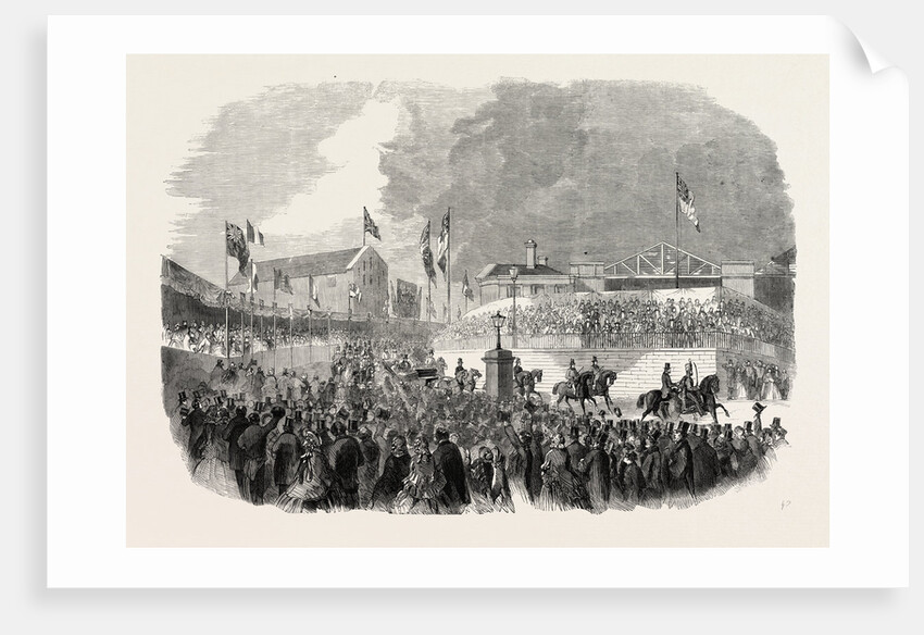 Queen Victoria's Visit to Leeds, UK: Her Majesty Leaving the Railway Station En Route to Woodsley House, 1858 by Anonymous