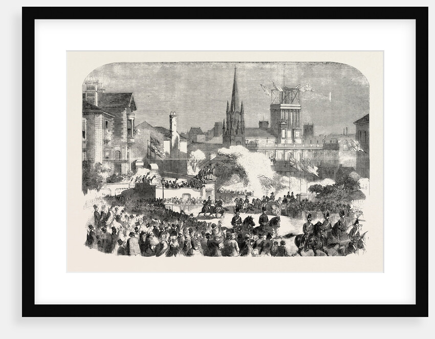 Queen Victoria's Visit to Leeds, UK: Her Majesty Passing Through Clarendon Road, 1858 by Anonymous