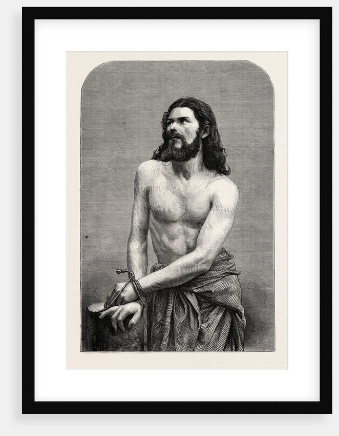 The Oberammergau Passion Play: Joseph Mair (Der Christus), Bavaria, Bayern, Germany, 1870 by Anonymous