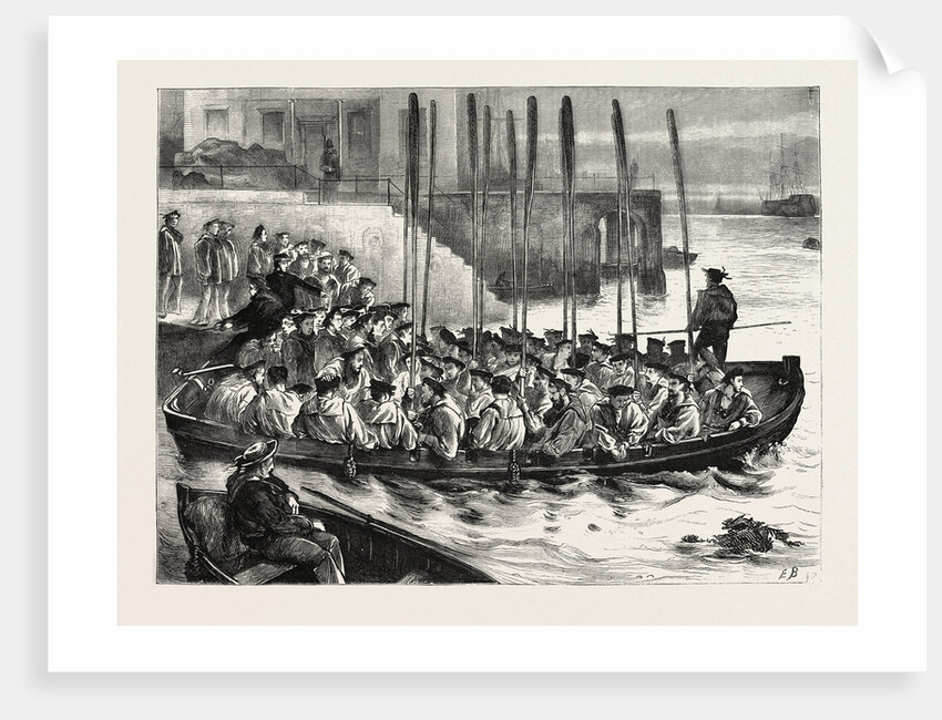 Man of War's Men at Portsmouth, UK, 1870 by Anonymous