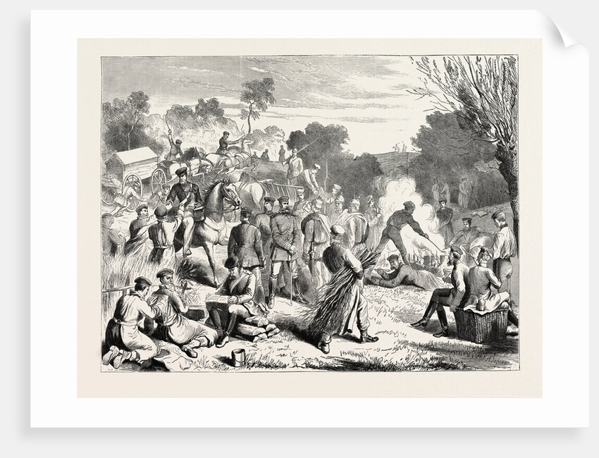 A Prussian Bivouac, 1870 by Anonymous