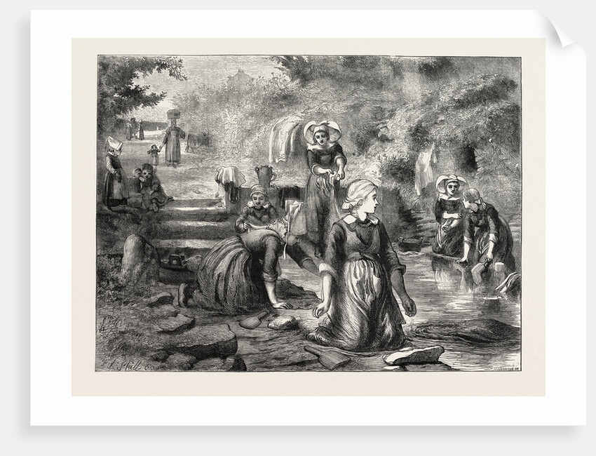 A French Washing-Ground, 1870 by Anonymous